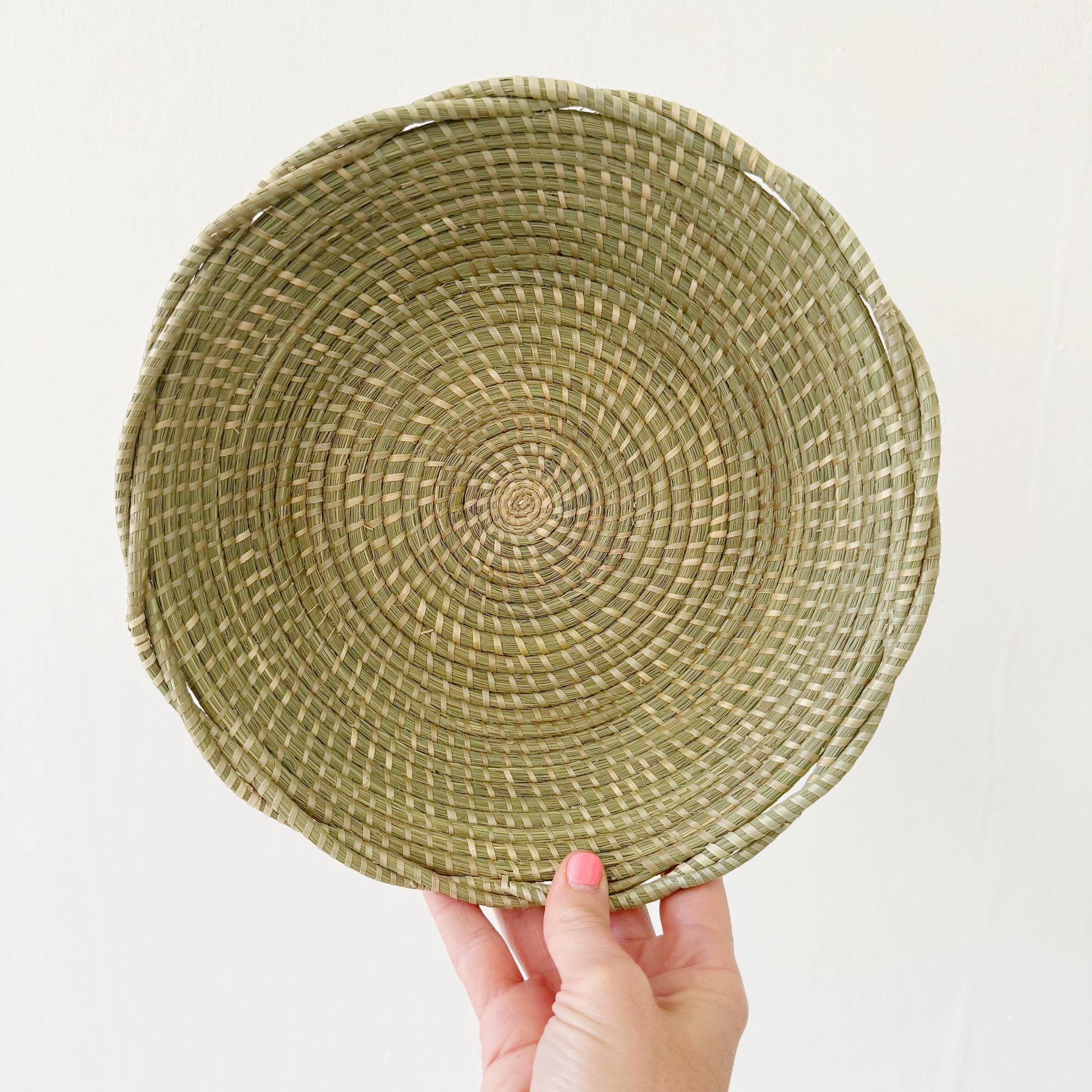 Sweetgrass Twisted Rim Basket