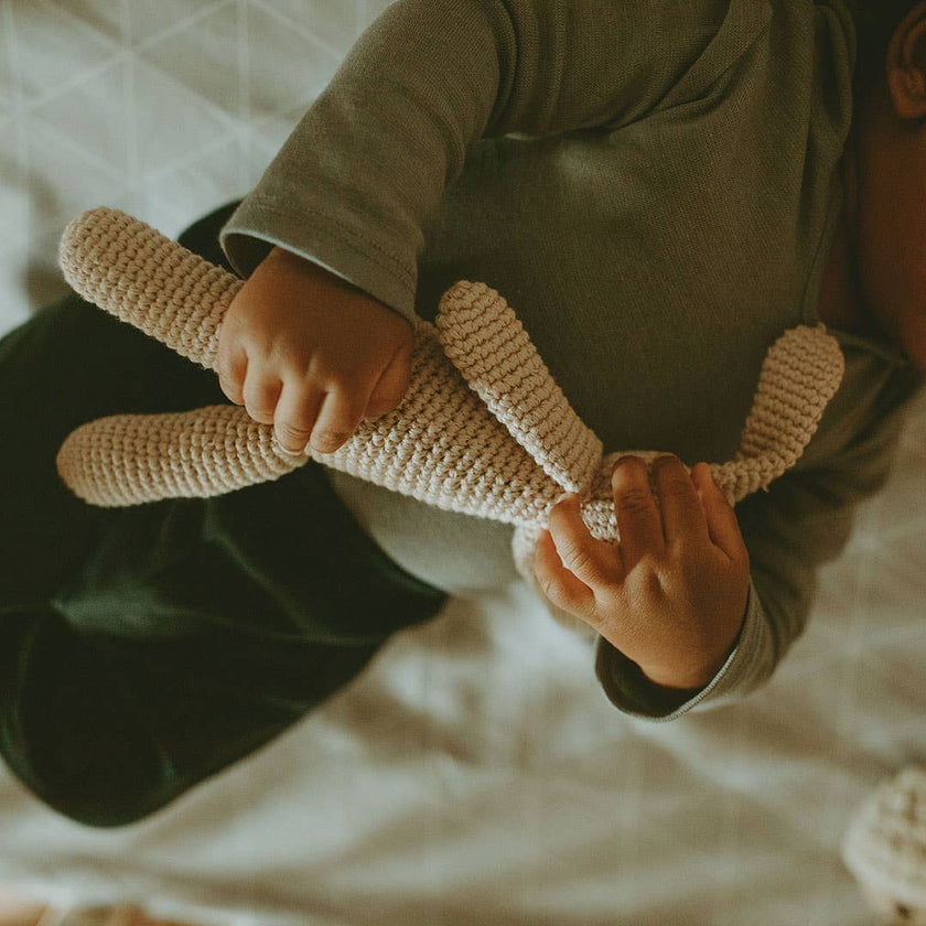 My First Bunny – Organic Baby Rattle: Natural