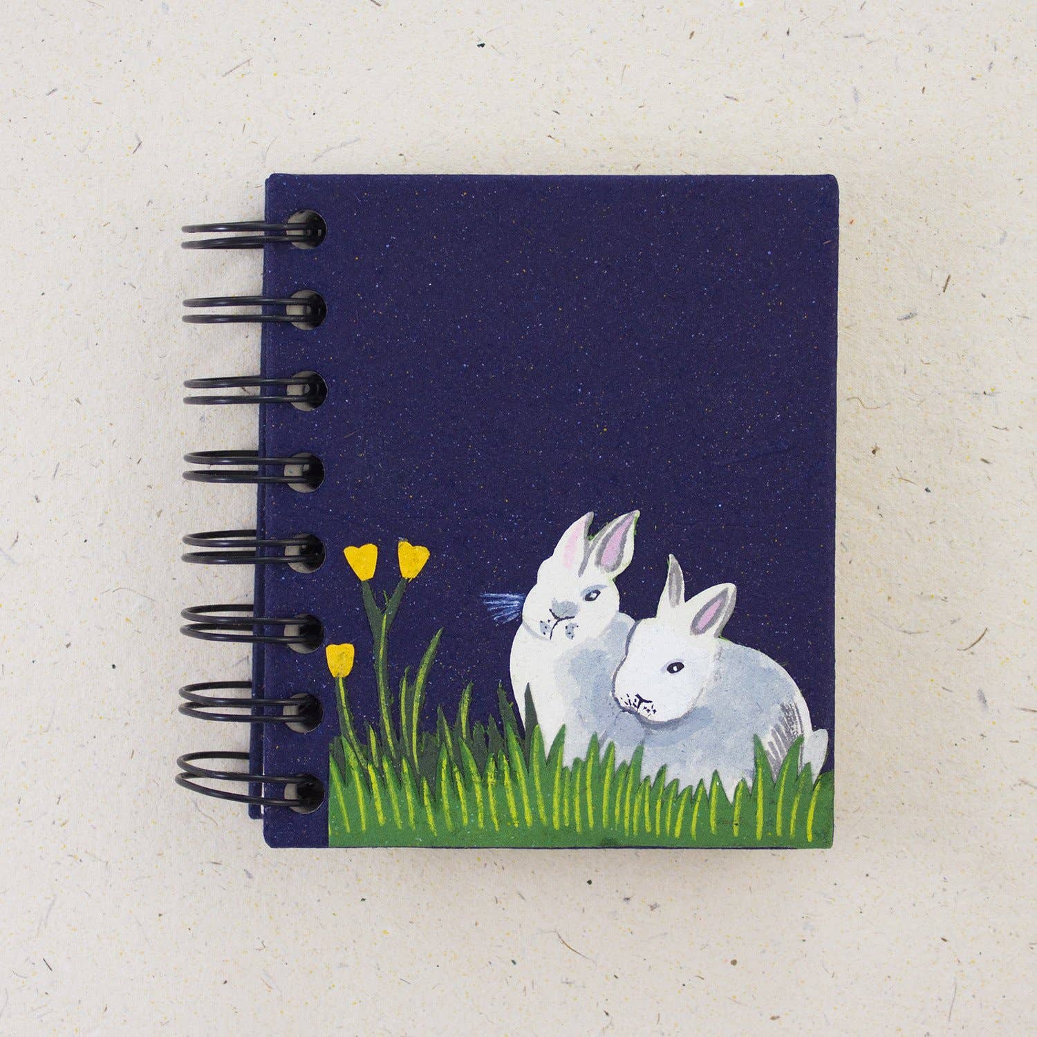 Small Notebook: Rabbit Dark Blue