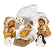 Ceramic Nativity Polar Set of 8 : North Pole Christmas