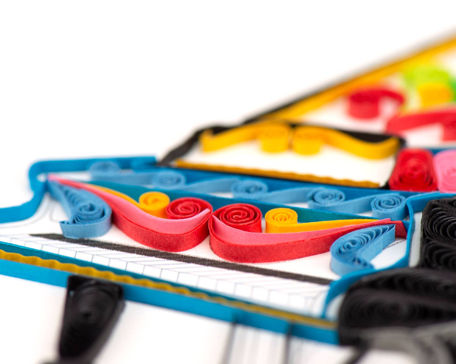 Quilled Grand Piano Greeting Card