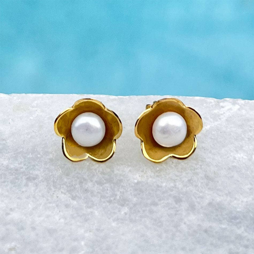Hidden Pearl Studs