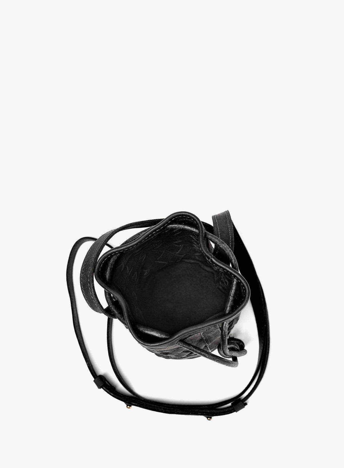 Mini Essential Bucket Bag: Black