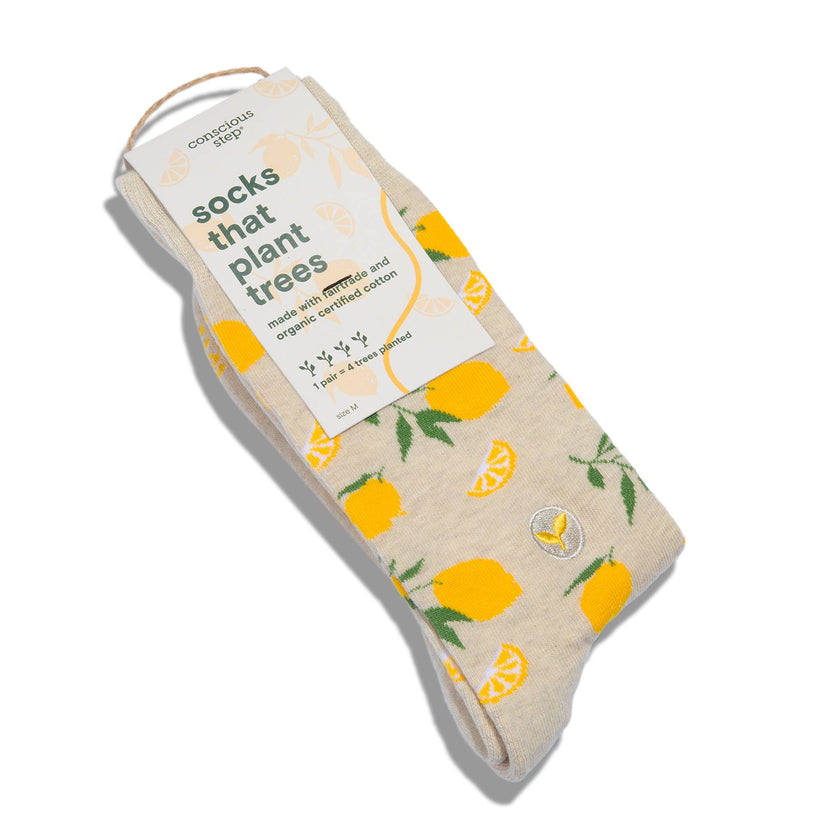 Socks that Plant Trees: Beige Lemons
