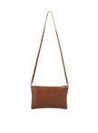 Woven Crossbody Clutch: Mahogany