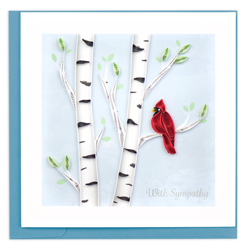 Cardinal Sympathy Greeting Card