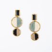 Mod Block Earrings: Taupe