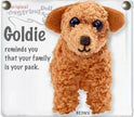Goldie the Golden Retriever String Doll Keychain