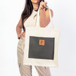 Safari Tote Bag, Top Handle Canvas Safari Tote Bags: Orange