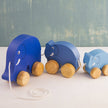 Wooden Pull-Along: Elephant Family
