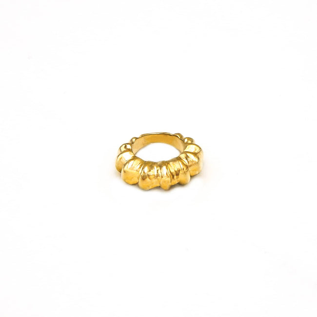 Rica Cobbled Band Ring: 7