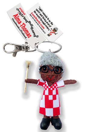 Alma Thomas String Doll Keychain
