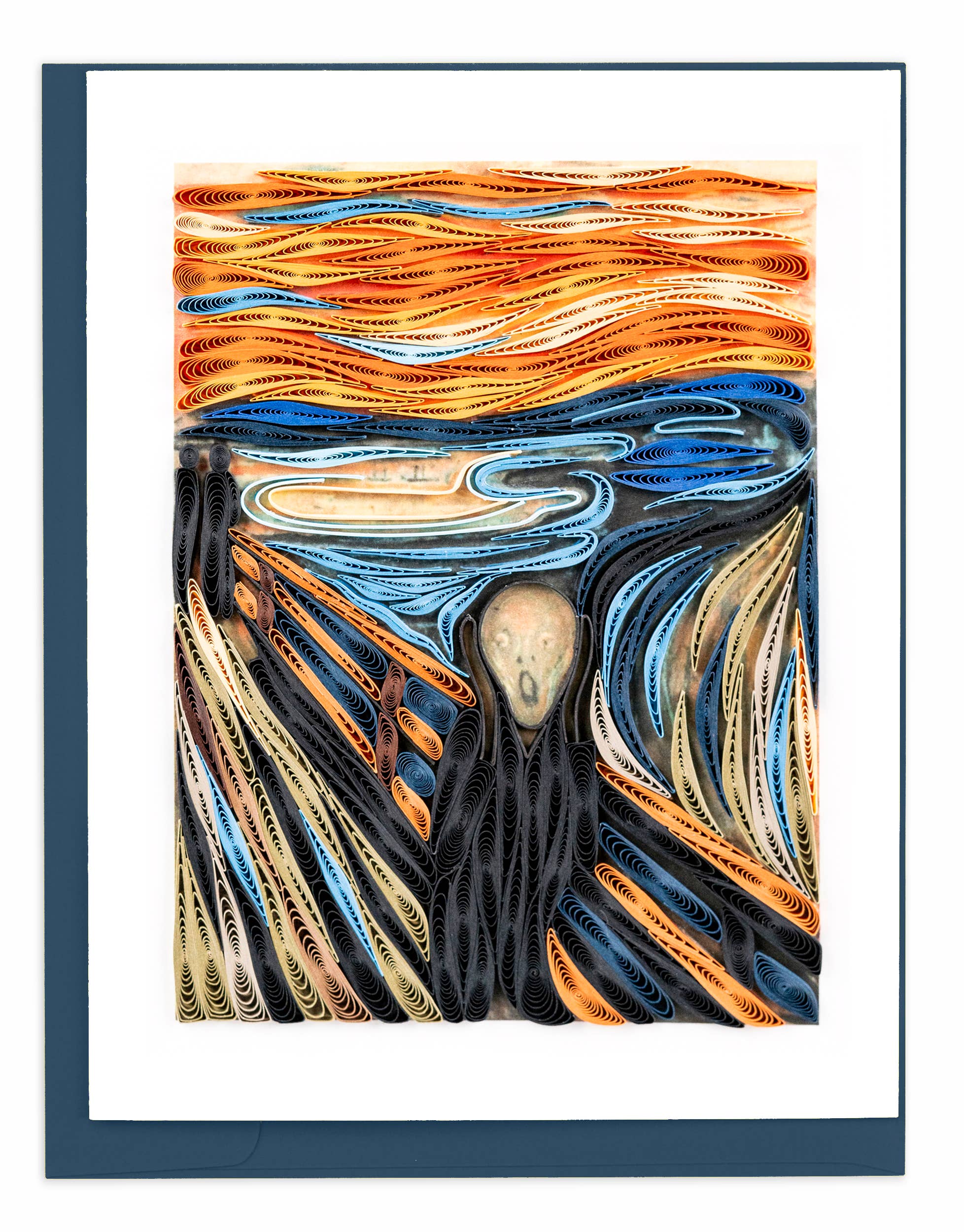 Artist Series - Quilled The Scream, Munch Greeting Card