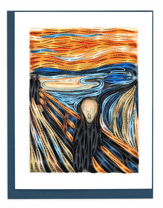 Artist Series - Quilled The Scream, Munch Greeting Card