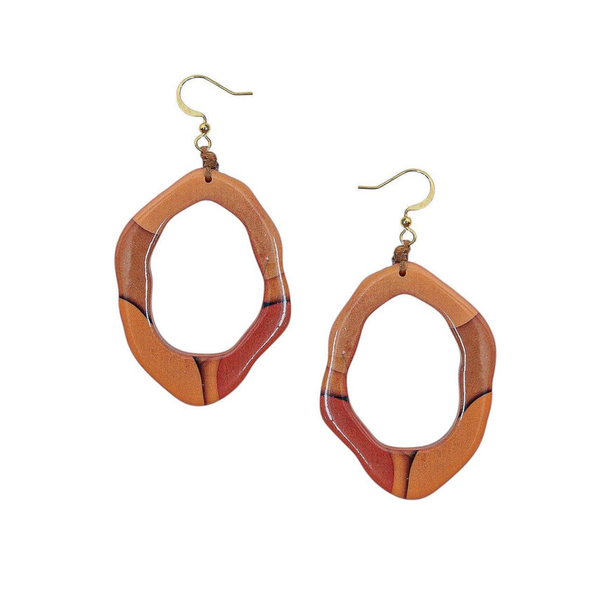 Kira Earrings: Forest Green Combo