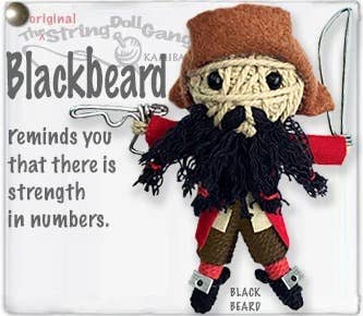 Blackbeard String Doll Keychain