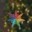 Quilled Rainbow Star Christmas Ornament