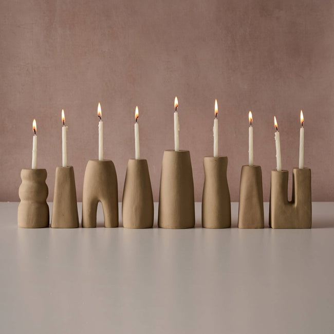 Prakasa Modern Terracotta Menorah