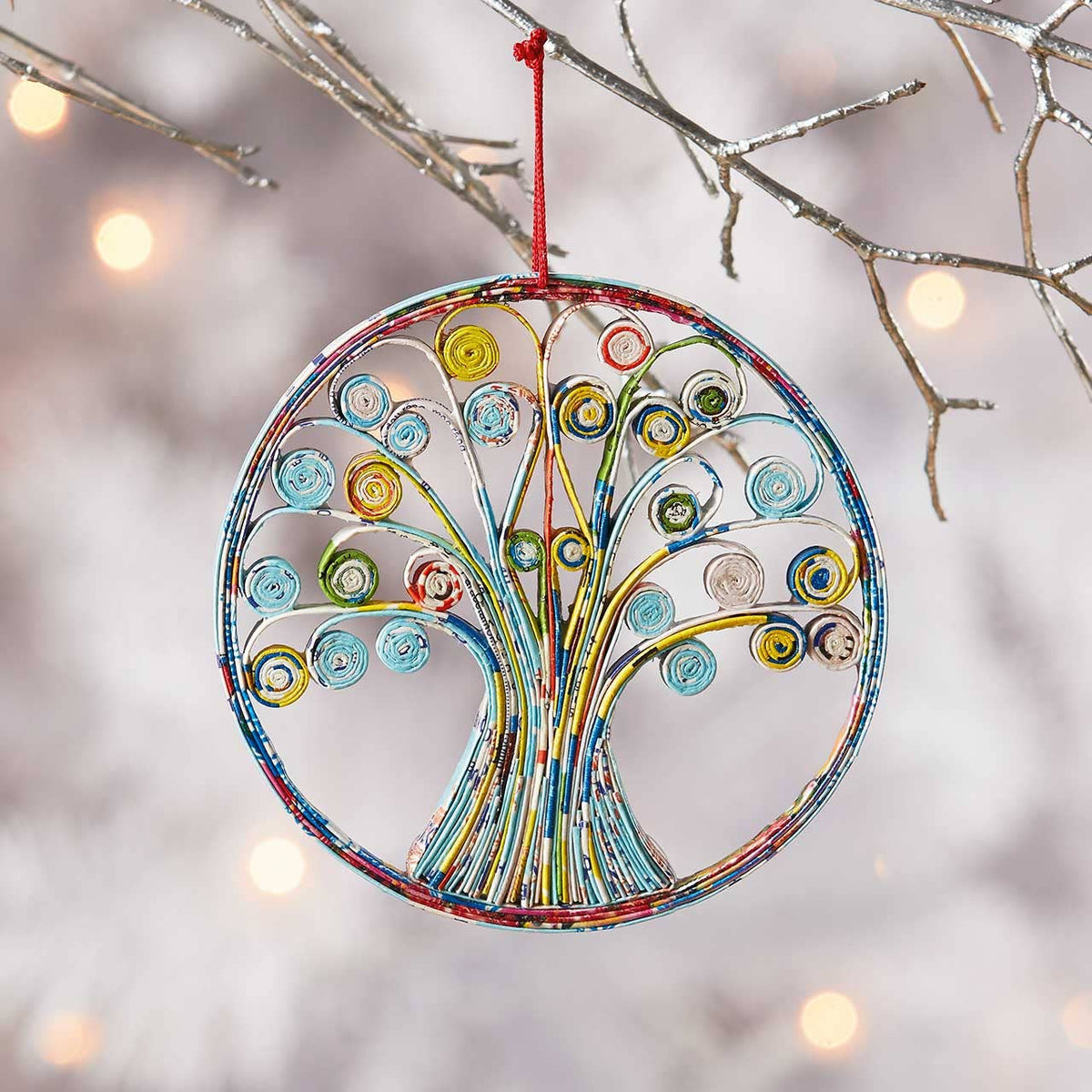 Quilled Tree of Life Christmas Ornament