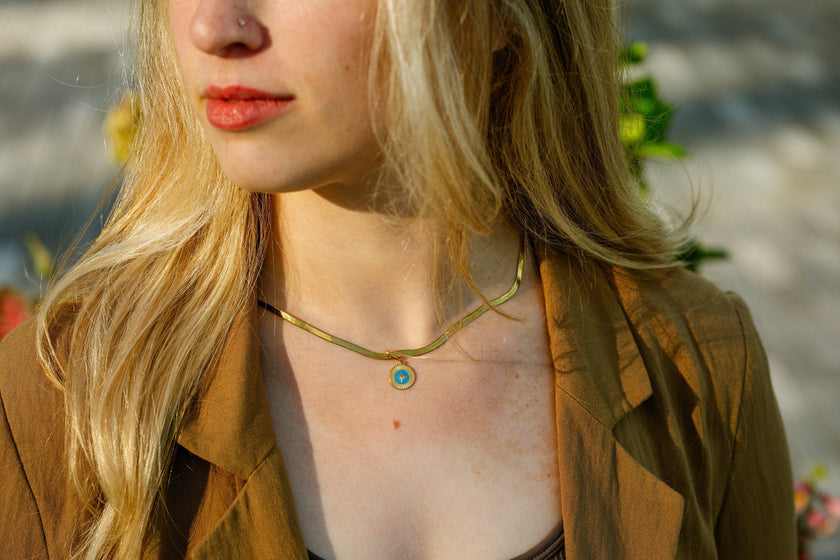 Compass Gold Charm