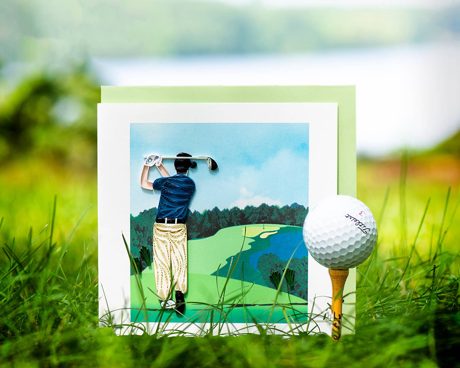 Golfer Greeting Card