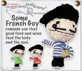 Some French Guy String Doll Keychain