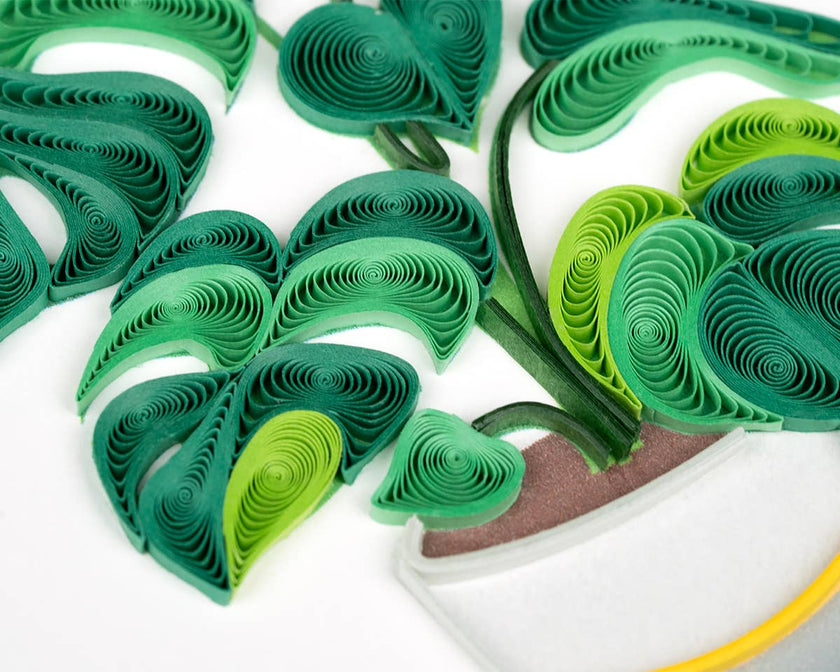 Quilled Monstera Everyday Greeting Card