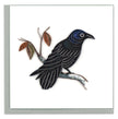 Raven Everyday Quilled Greeting Card