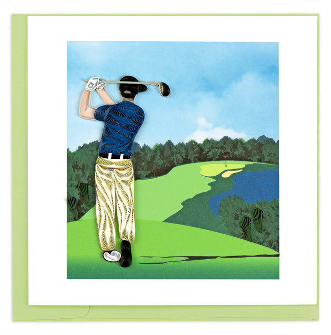 Golfer Greeting Card