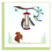 Bird Feeder Greeting Card