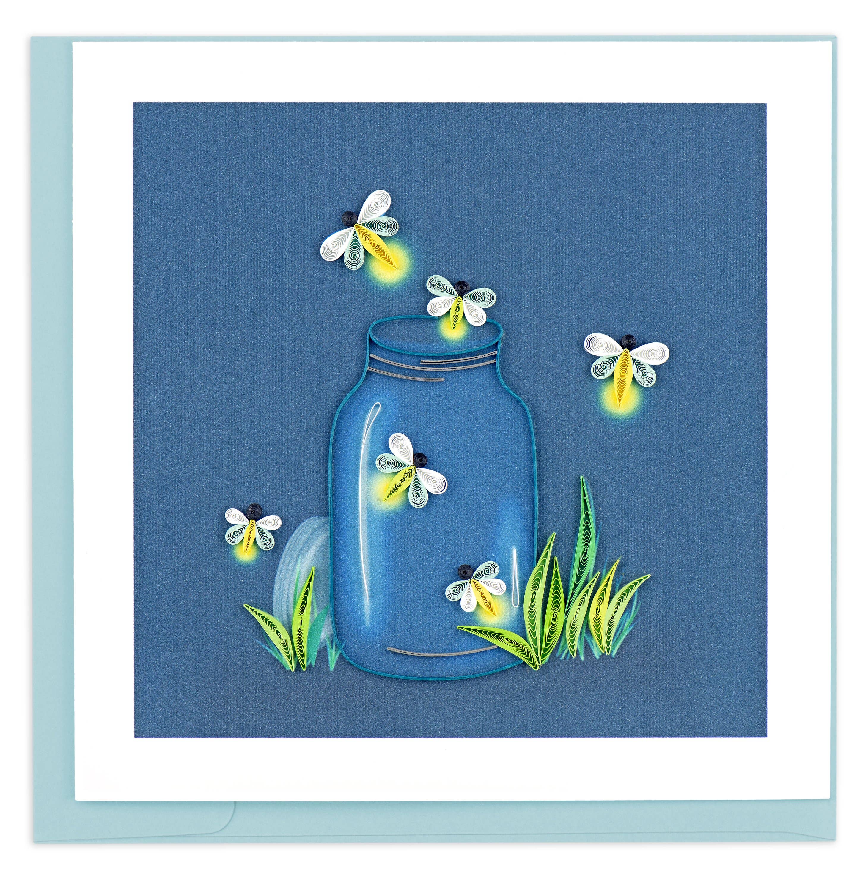 Fireflies Quilled Greeting Card