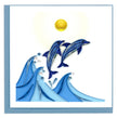 Jumping Dolphins Greeting Card