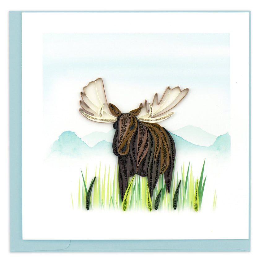 Moose Everyday Quilled Greeting Card