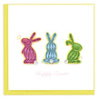 Quilled Easter Bunnies Greeting Card