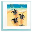 Sea Turtle Hatchlings Greeting Card