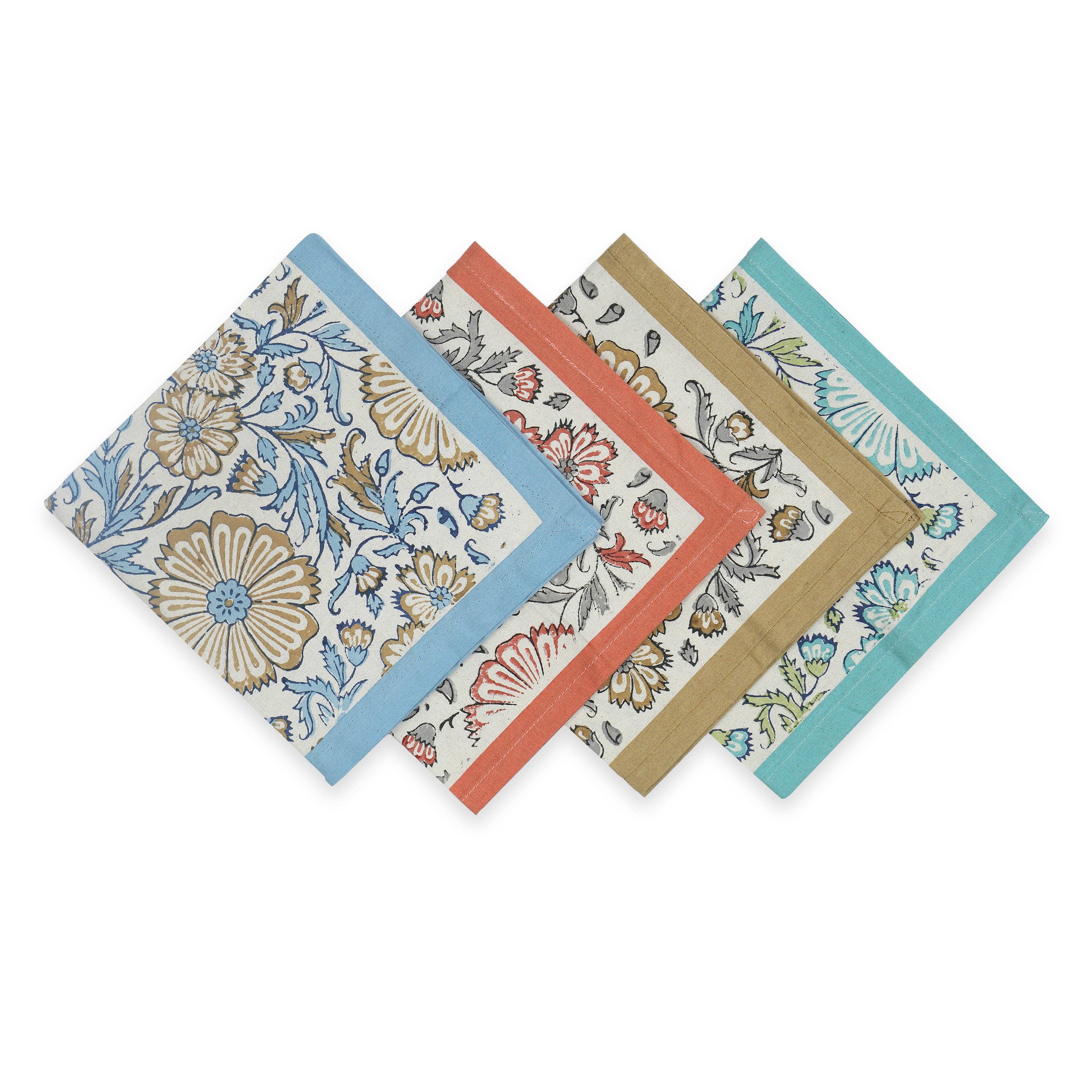 BLOOM REVERIE Cotton Napkins - Set of 4