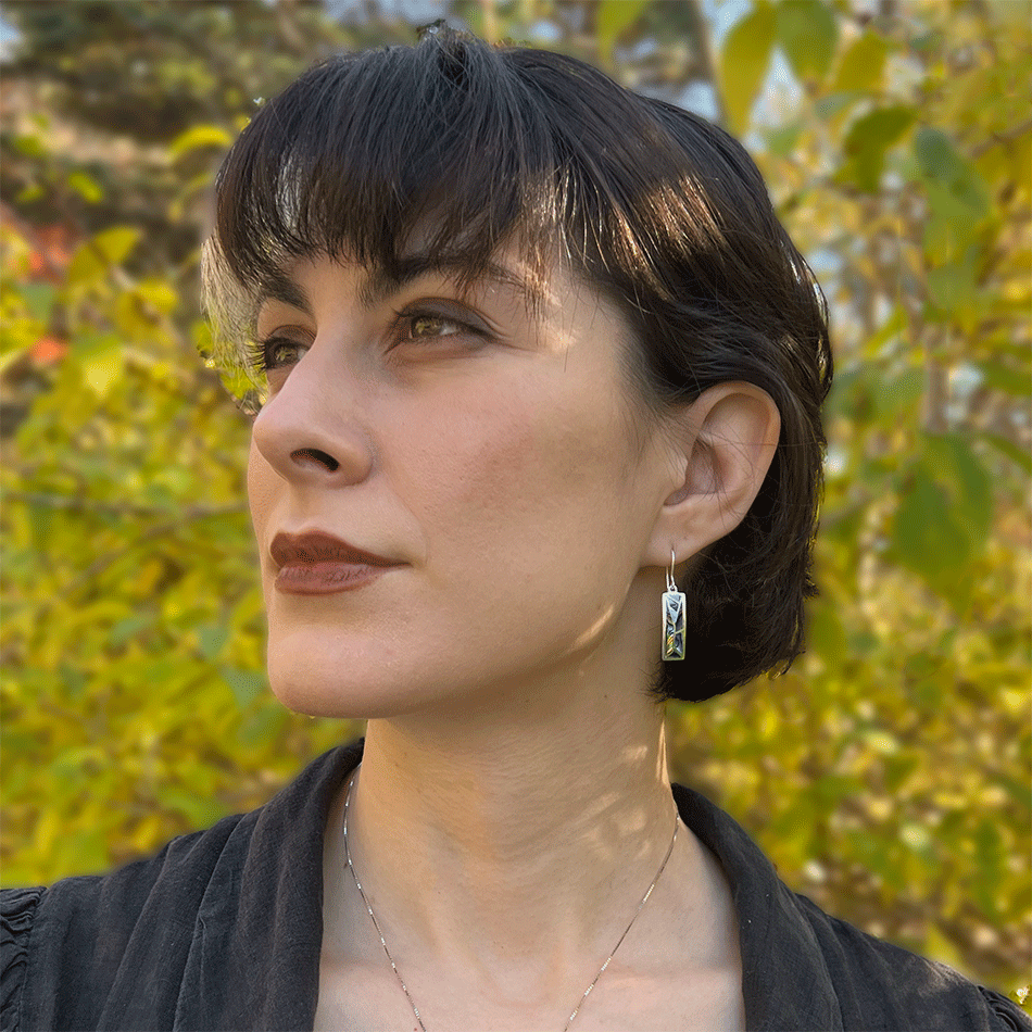 Mosaic Abalone Earrings