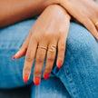 Playful Squiggle Brass Band Ring