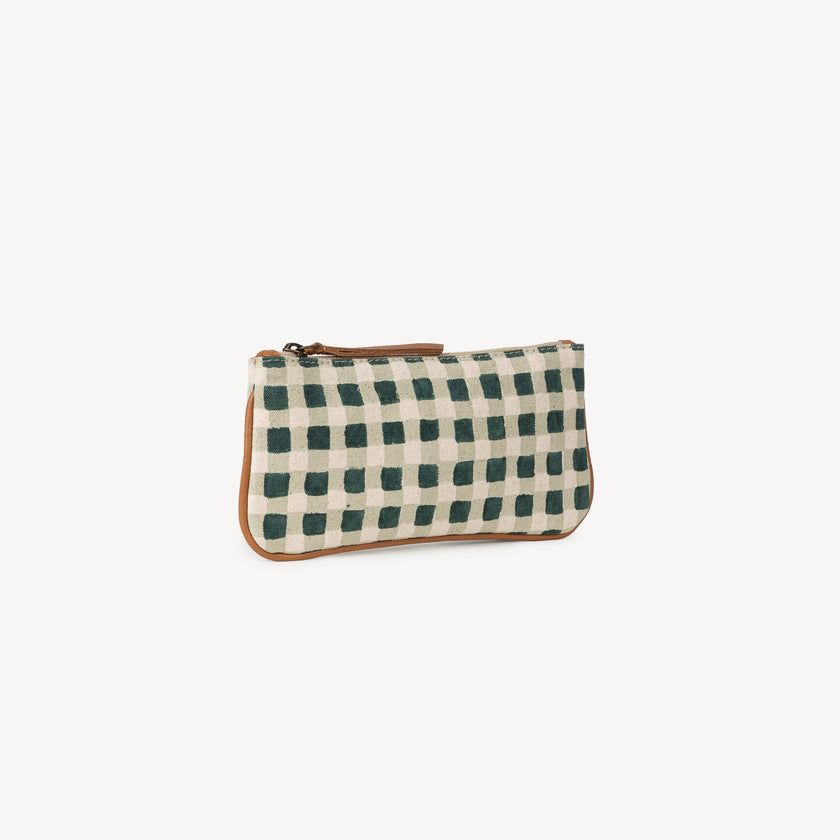 Pencil Pouch - Evergreen Gingham