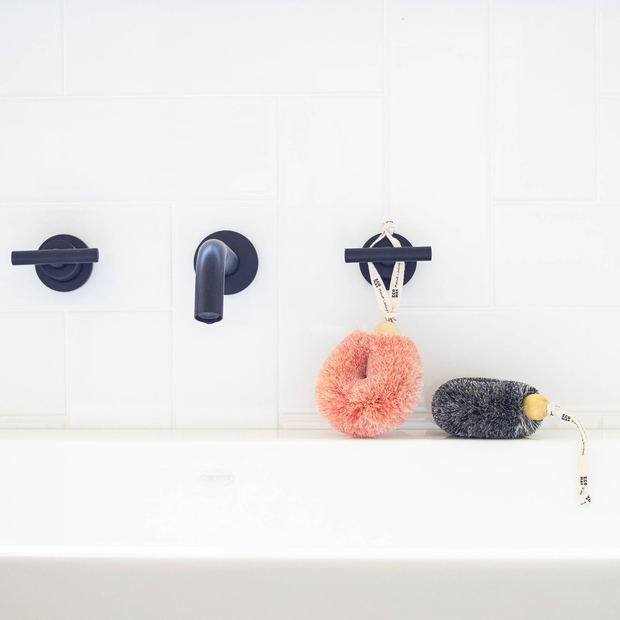 Spa Shower Puff Body Brushes - Handmade - All Natural: Pink