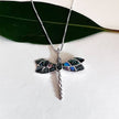 Abalone Dragonfly Necklace - Sterling Silver, Indonesia