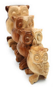 Natural Wooden Hooting Owl - 2 Inch