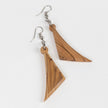Ashriea Olive Wood Drop Earrings