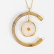 Celestial Reclaimed Horn & Geode Pendant Necklace