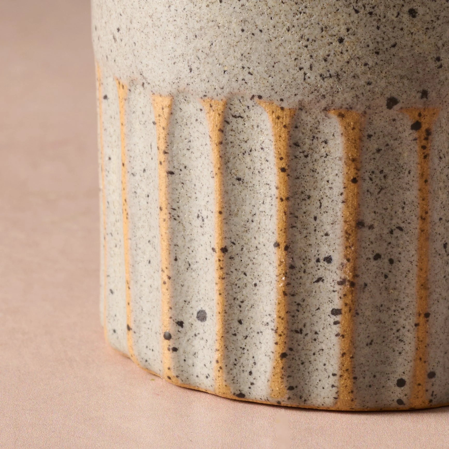 Sundara Fluted Ceramic Vase
