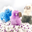 Llamacorn Alpaca Fur Toy: Yellow