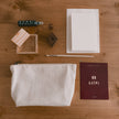 Block Printing Pouch Kit - Harlequin Print | Hand-Carved Wood Blocks + Canvas Zip Pouch