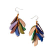 Kendra Earrings: Royal Blue/Lavender Combo