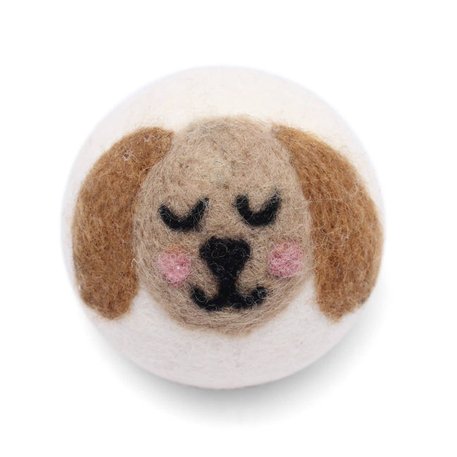 Eco Wool Dryer Balls: Brown Dog