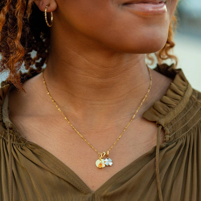 Clover Gold Charm